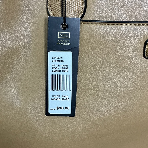 London Fog Tan Tote Bag - Picture 2 of 2